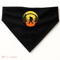 Leave Me Alone Bigfoot Halloween USA-Made Doggie Bandana thumb 0