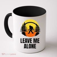 Leave Me Alone Bigfoot Halloween Coffee Mug thumb 0