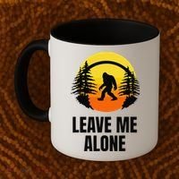 Leave Me Alone Bigfoot Halloween Coffee Mug thumb 2
