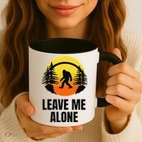 Leave Me Alone Bigfoot Halloween Coffee Mug thumb 3