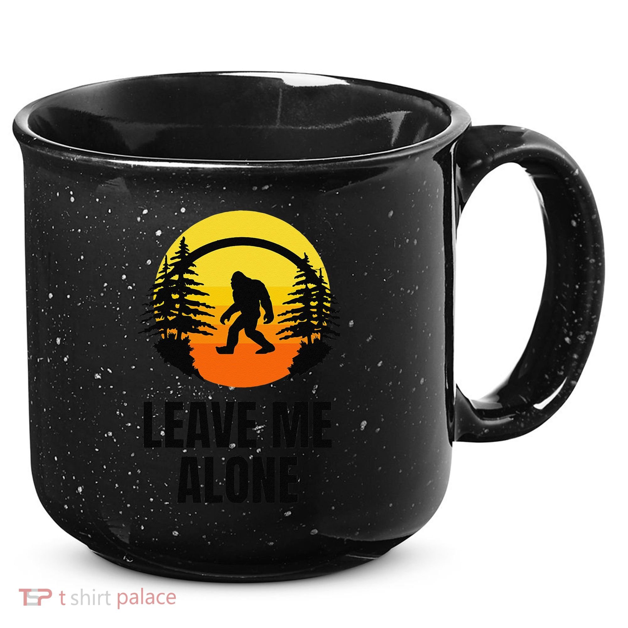 Leave Me Alone Bigfoot Halloween 15oz Campfire Ceramic Mug
