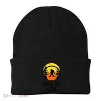 Leave Me Alone Bigfoot Halloween Beanie thumb 0