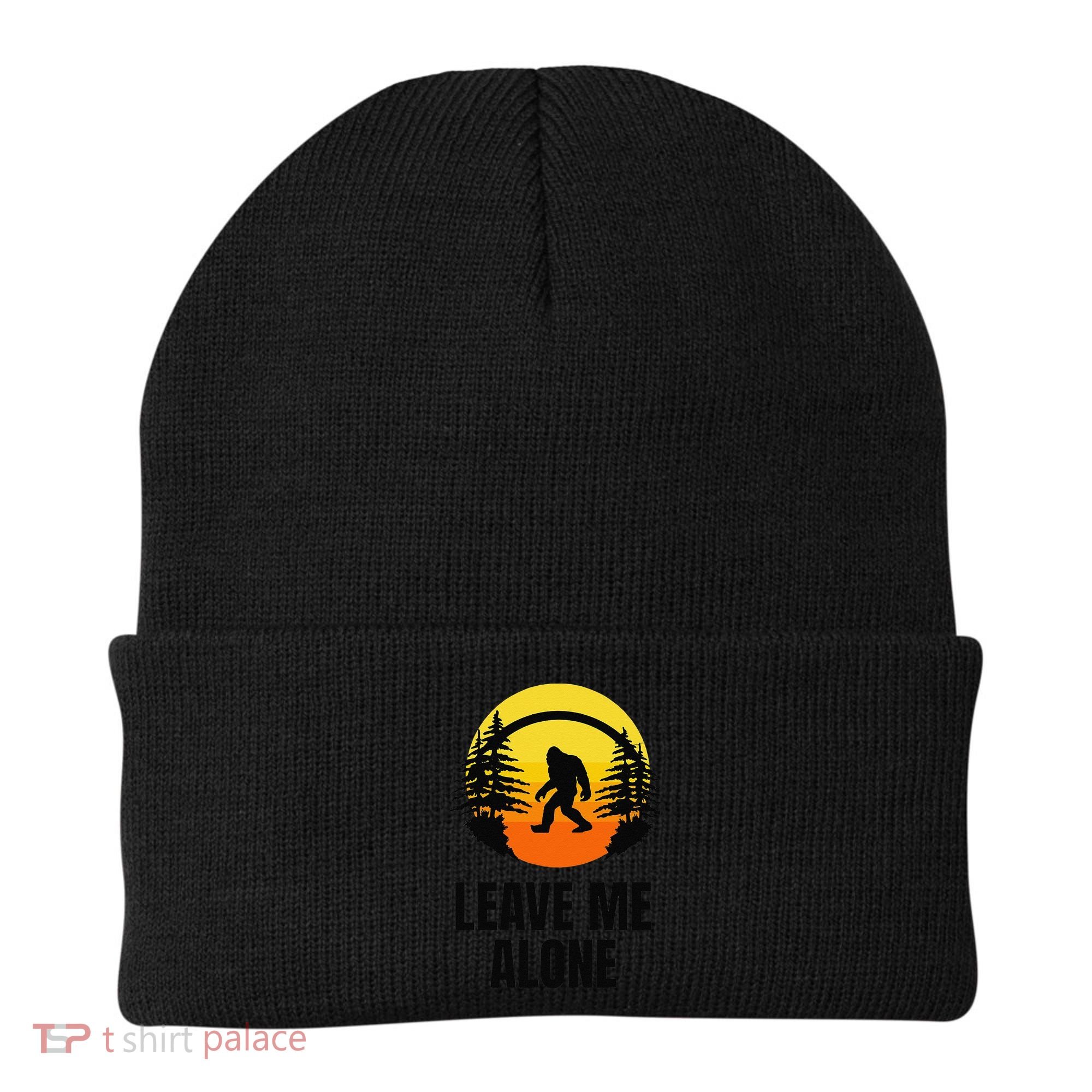 Leave Me Alone Bigfoot Halloween Beanie