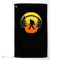 Leave Me Alone Bigfoot Halloween Golf Towel thumb 0
