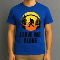 Leave Me Alone Bigfoot Halloween T-Shirt thumb 3