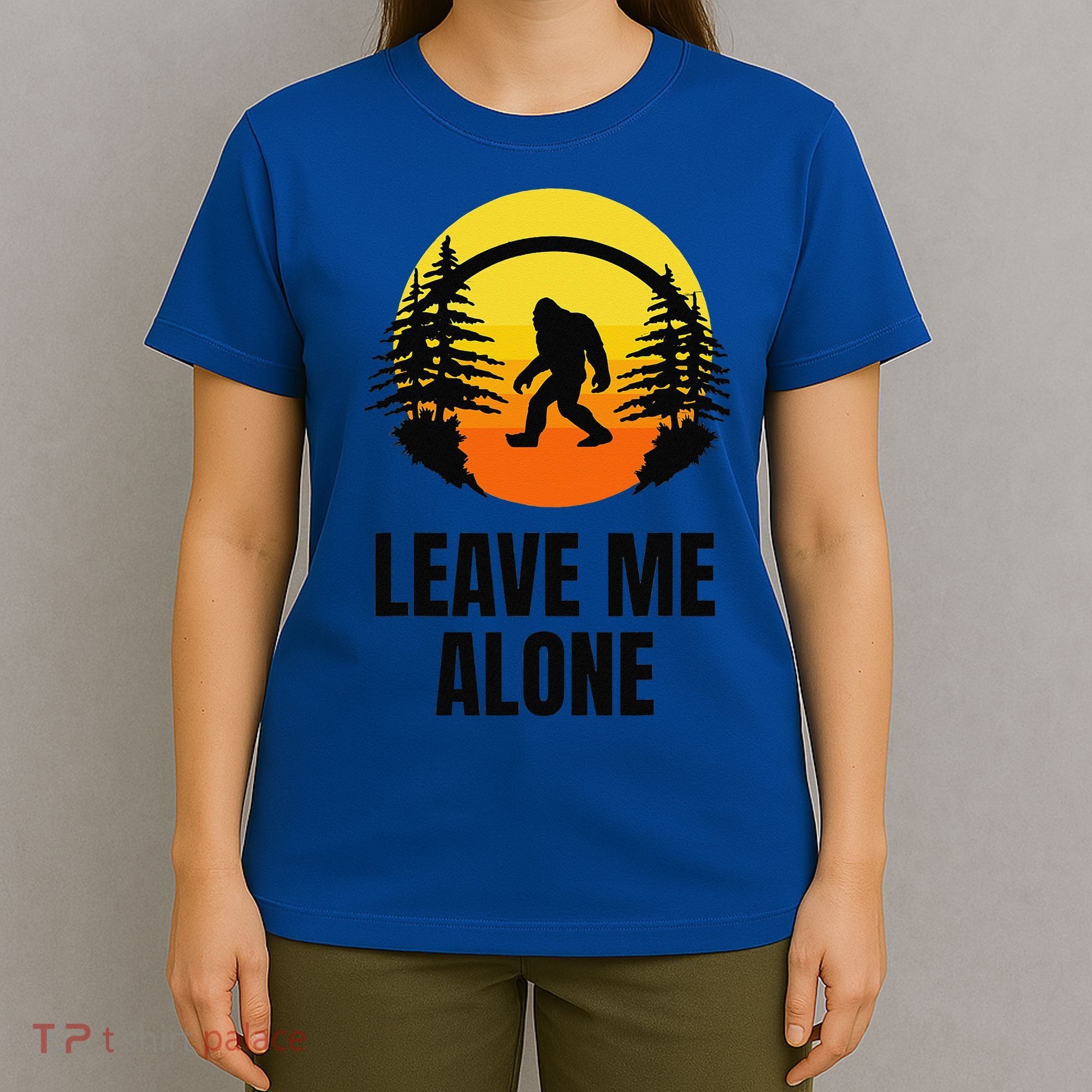Leave Me Alone Bigfoot Halloween T-Shirt
