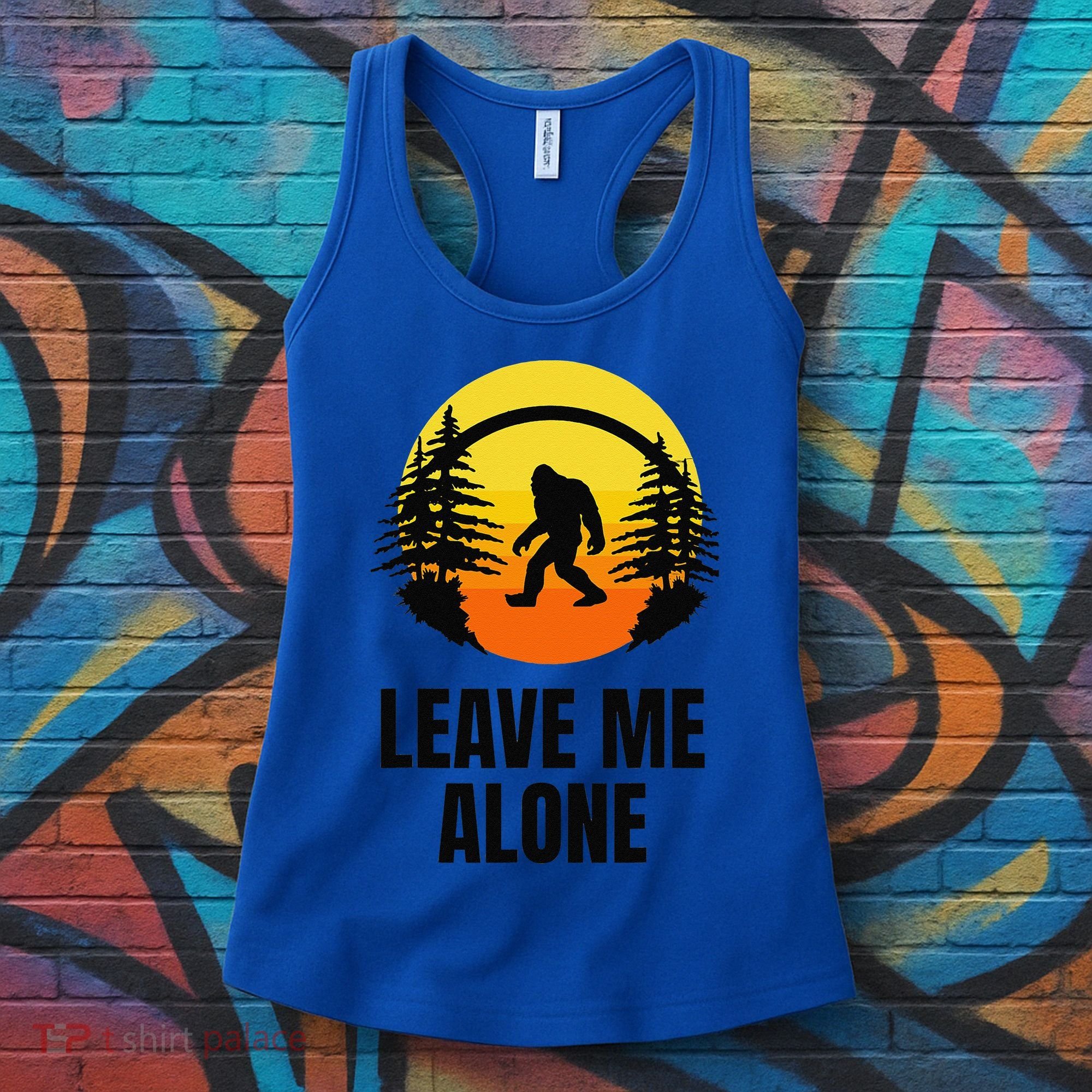 Leave Me Alone Bigfoot Halloween Women's Tank Top