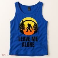 Leave Me Alone Bigfoot Halloween Tank Top thumb 2