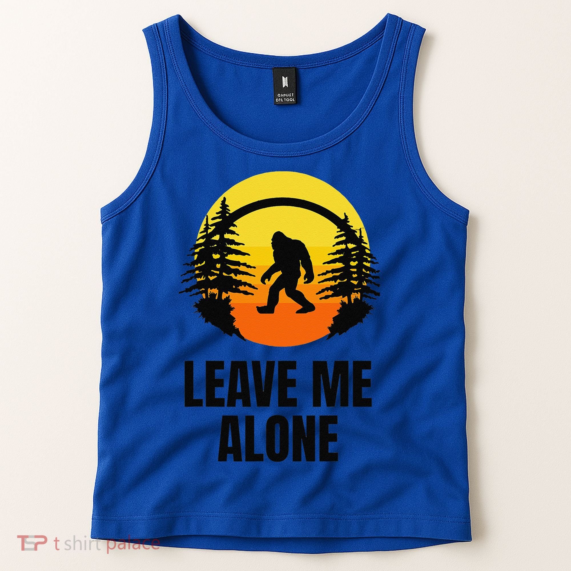 Leave Me Alone Bigfoot Halloween Tank Top
