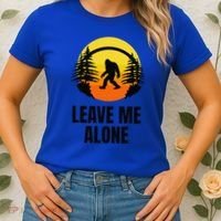 Leave Me Alone Bigfoot Halloween Women's T-Shirt thumb 2