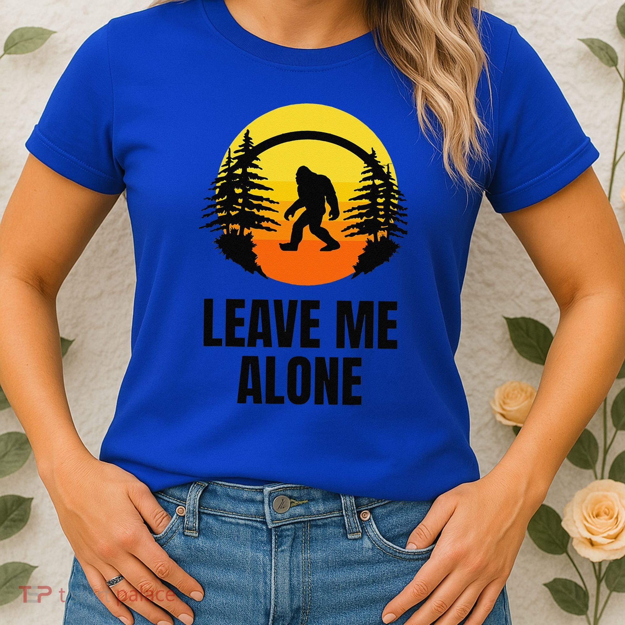 Leave Me Alone Bigfoot Halloween Women's T-Shirt