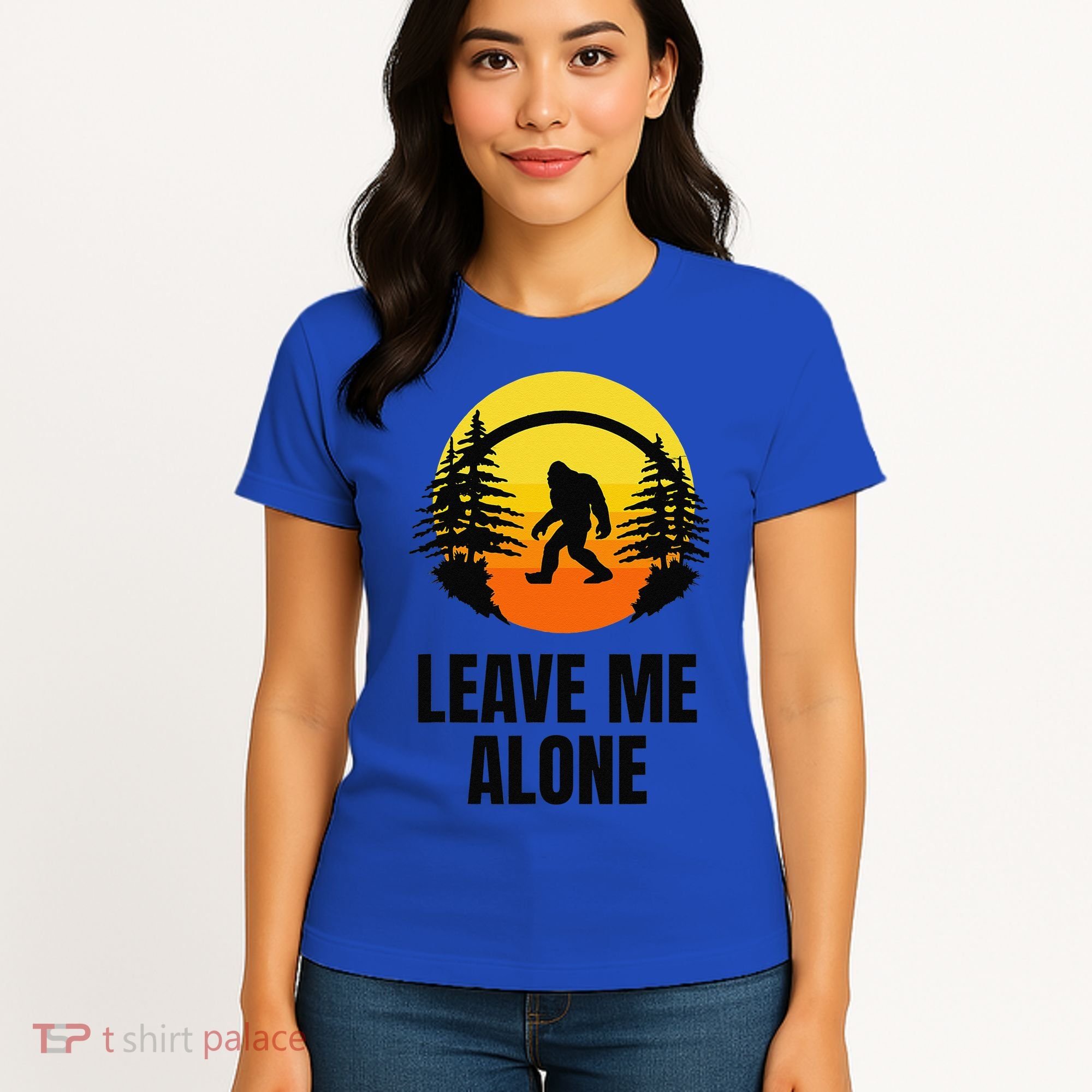 Leave Me Alone Bigfoot Halloween Women's T-Shirt