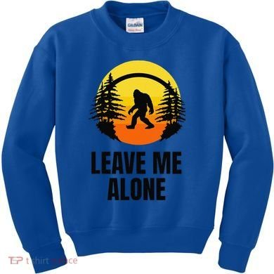 Leave Me Alone Bigfoot Halloween Kids Sweatshirt