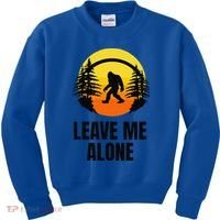 Leave Me Alone Bigfoot Halloween Kids Sweatshirt thumb 0