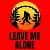 Leave Me Alone Bigfoot Halloween Santa Hat thumb 1