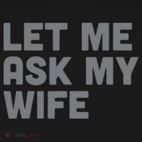 Let Me Ask My Wife Retro Funny For Women Men Coaster thumb 2
