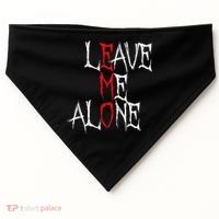 Leave Me Alone Emo Clothes Emocore Emo Music Fan Emo USA-Made Doggie Bandana thumb 0
