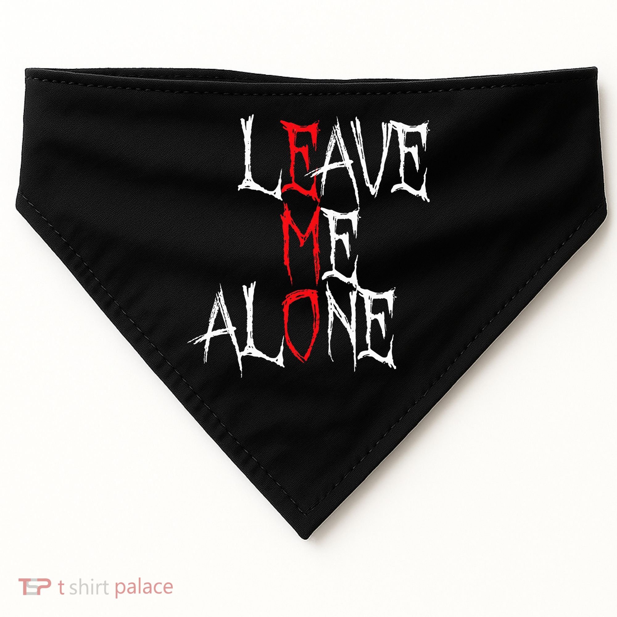 Leave Me Alone Emo Clothes Emocore Emo Music Fan Emo USA-Made Doggie Bandana