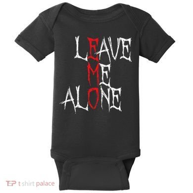 Leave Me Alone Emo Clothes Emocore Emo Music Fan Emo Baby Bodysuit
