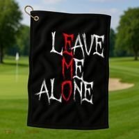 Leave Me Alone Emo Clothes Emocore Emo Music Fan Emo Golf Towel thumb 1