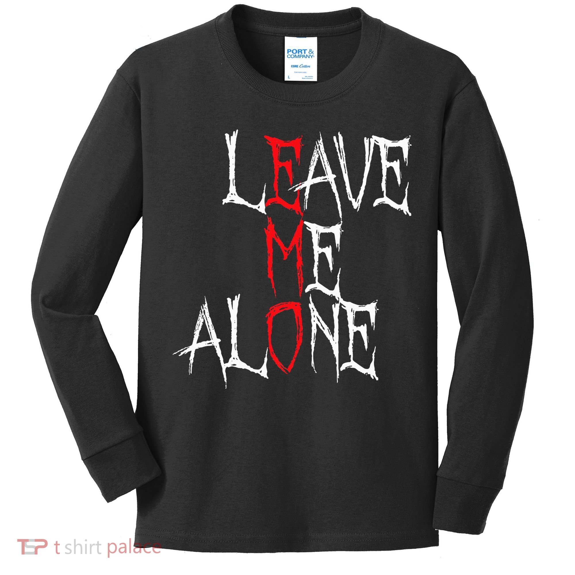 Leave Me Alone Emo Clothes Emocore Emo Music Fan Emo Kids Long Sleeve Shirt