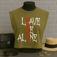 Leave Me Alone Emo Clothes Emocore Emo Music Fan Emo Garment-Dyed Women's Muscle Tee thumb 3