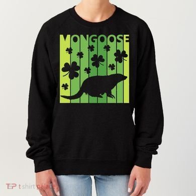 Lucky Mongoose Animal St Patrick's Day Irish Gift Women's Sweatshirt