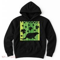 Lucky Mongoose Animal St Patrick's Day Irish Gift Hoodie thumb 0