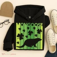 Lucky Mongoose Animal St Patrick's Day Irish Gift Hoodie thumb 4