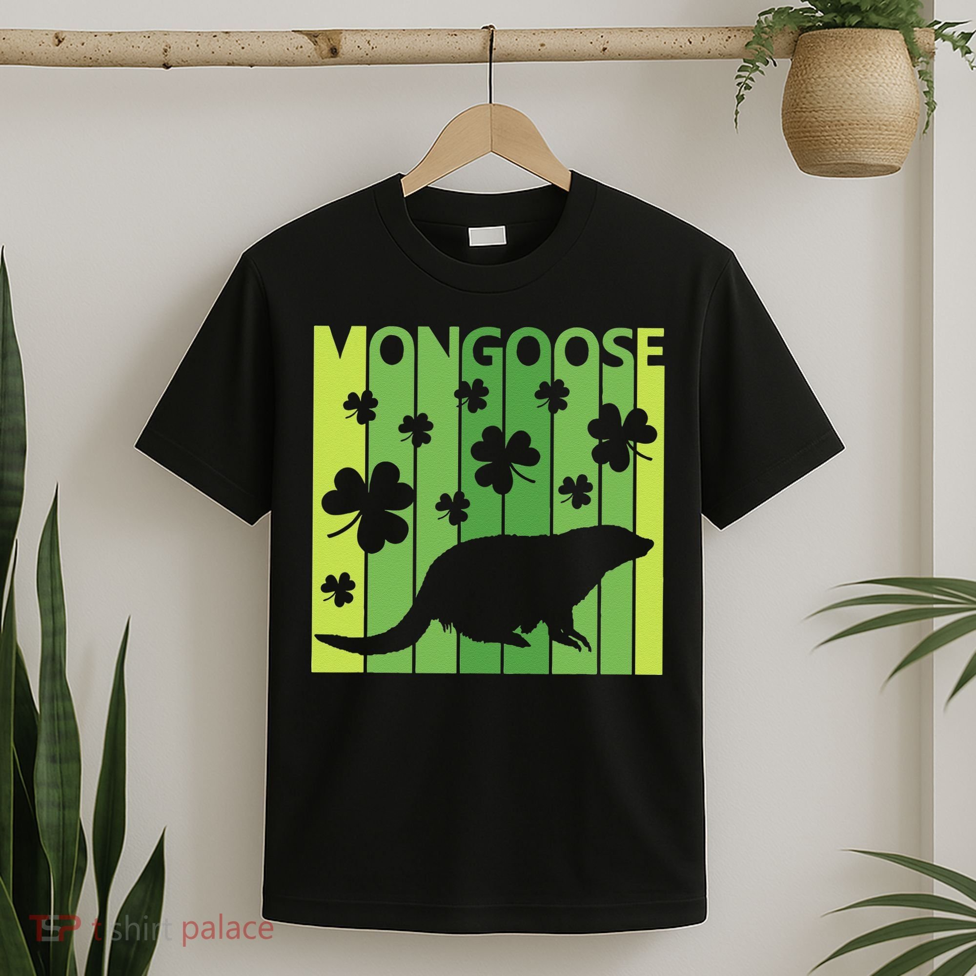 Lucky Mongoose Animal St Patrick's Day Irish Gift T-Shirt