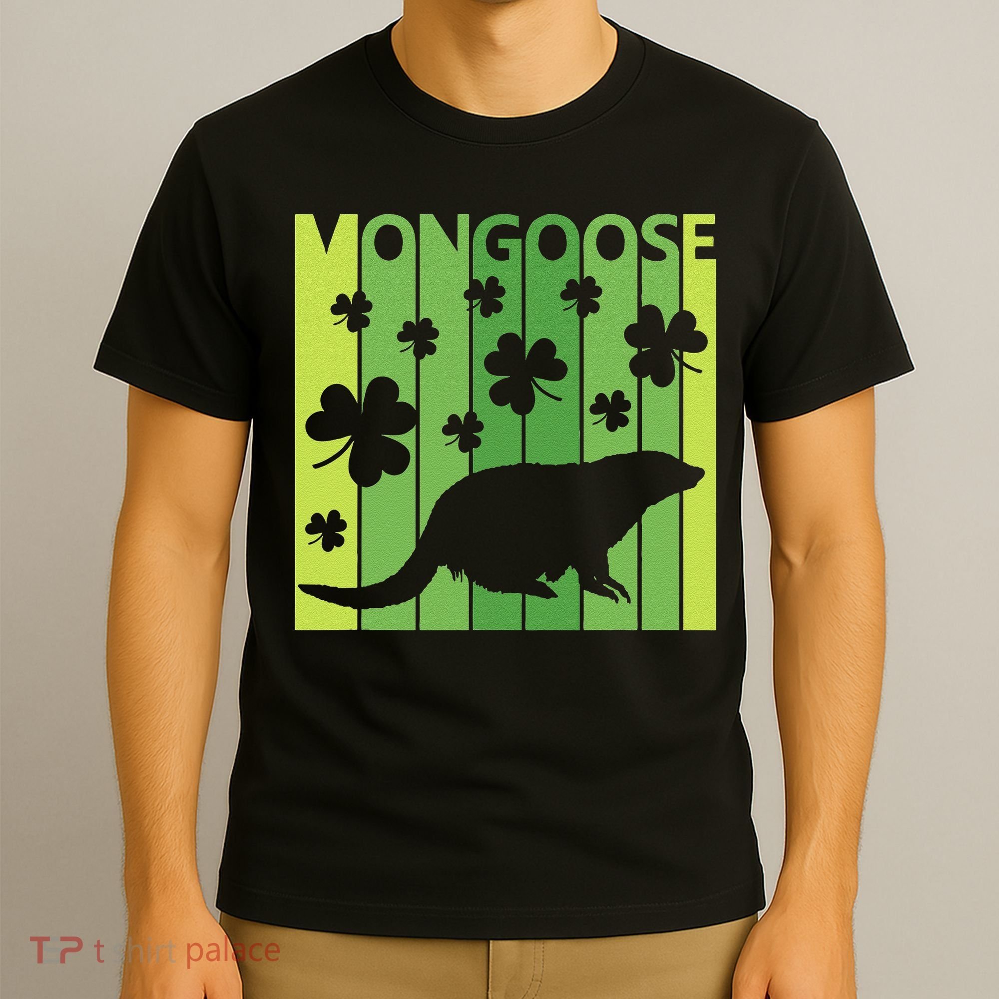 Lucky Mongoose Animal St Patrick's Day Irish Gift T-Shirt