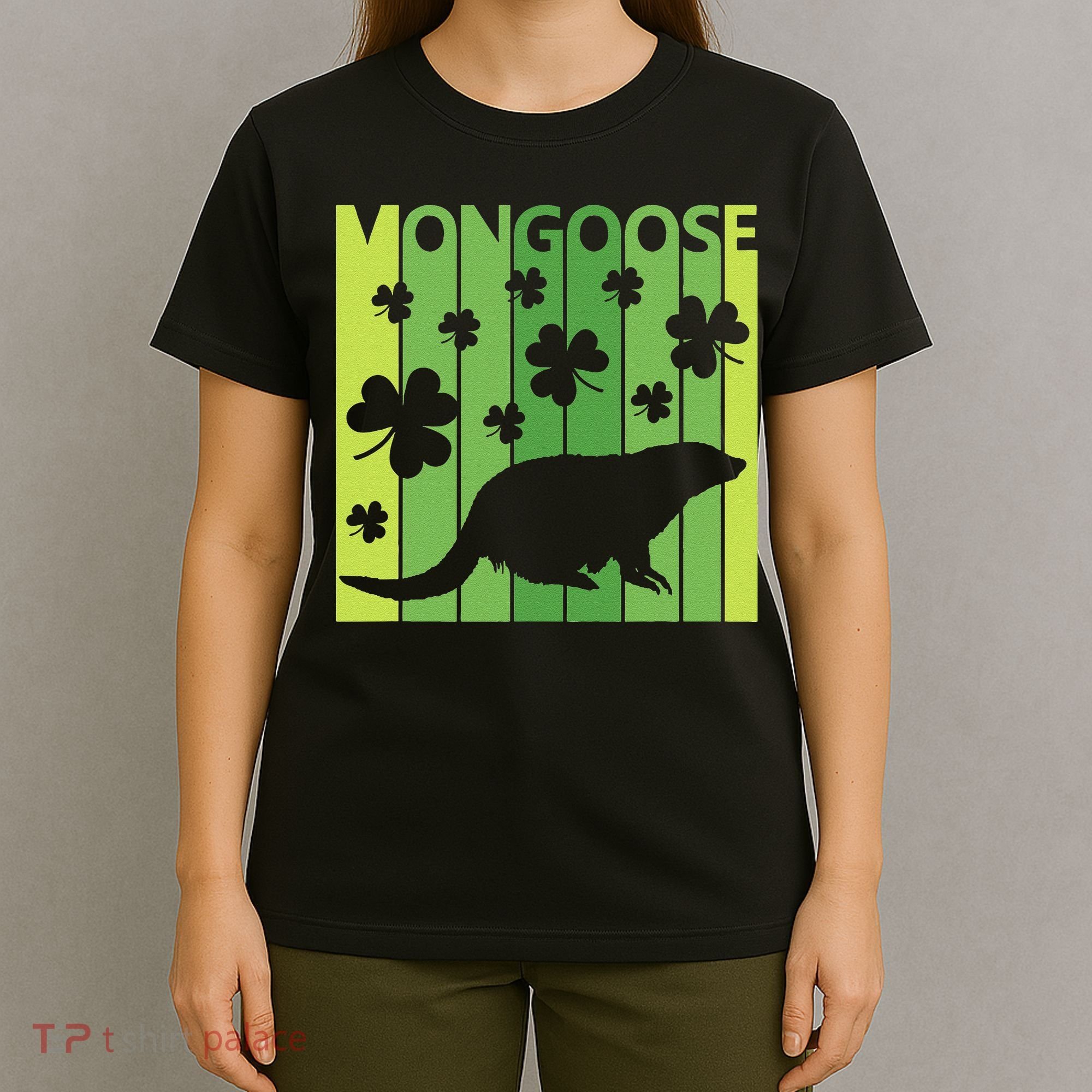 Lucky Mongoose Animal St Patrick's Day Irish Gift T-Shirt