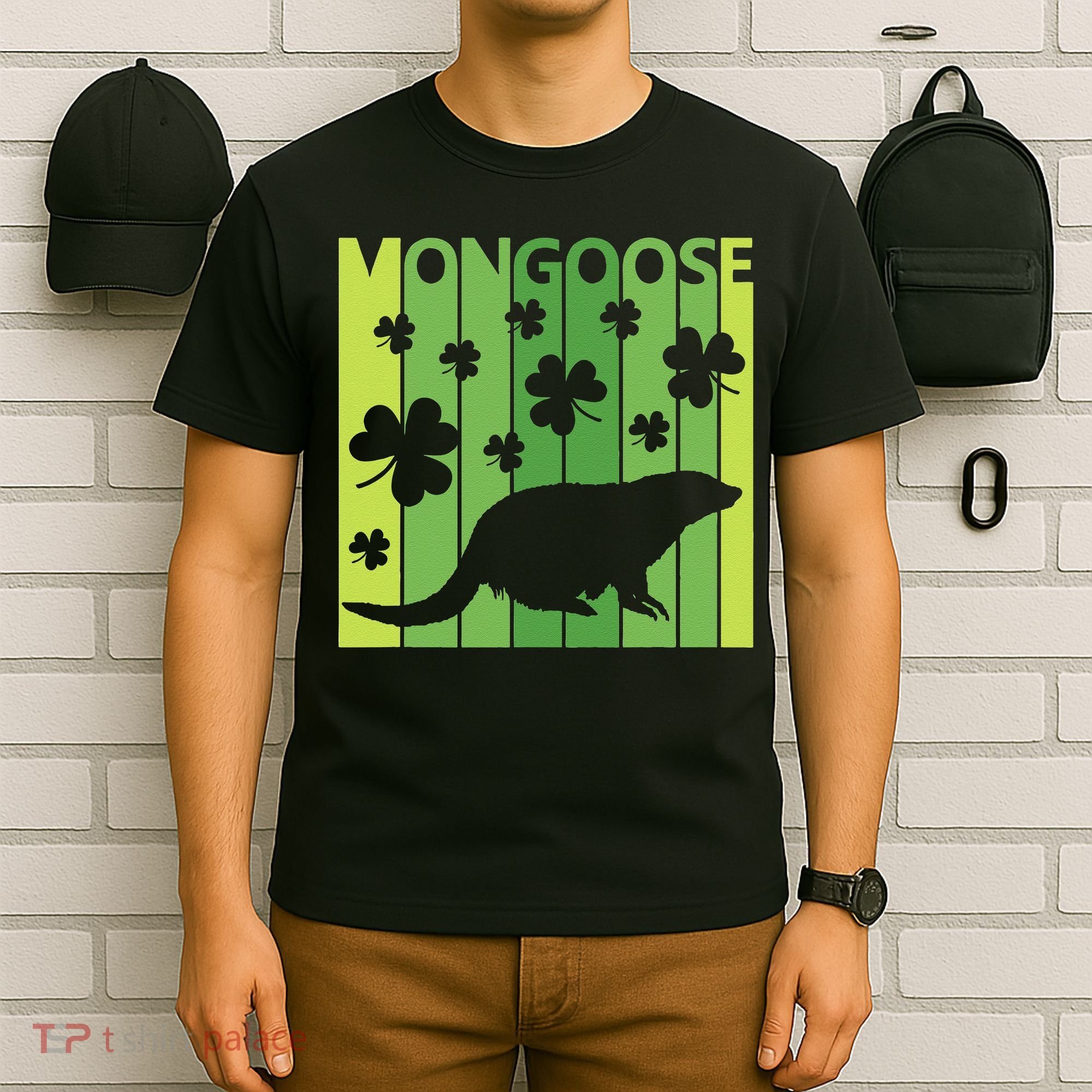 Lucky Mongoose Animal St Patrick's Day Irish Gift T-Shirt