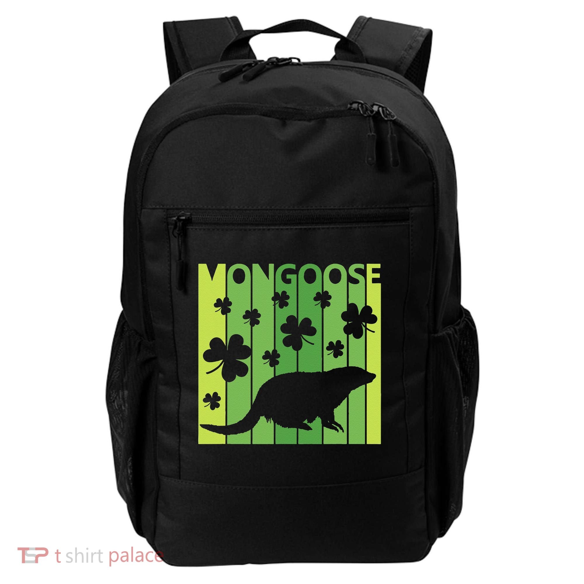 Lucky Mongoose Animal St Patrick's Day Irish Gift Backpack