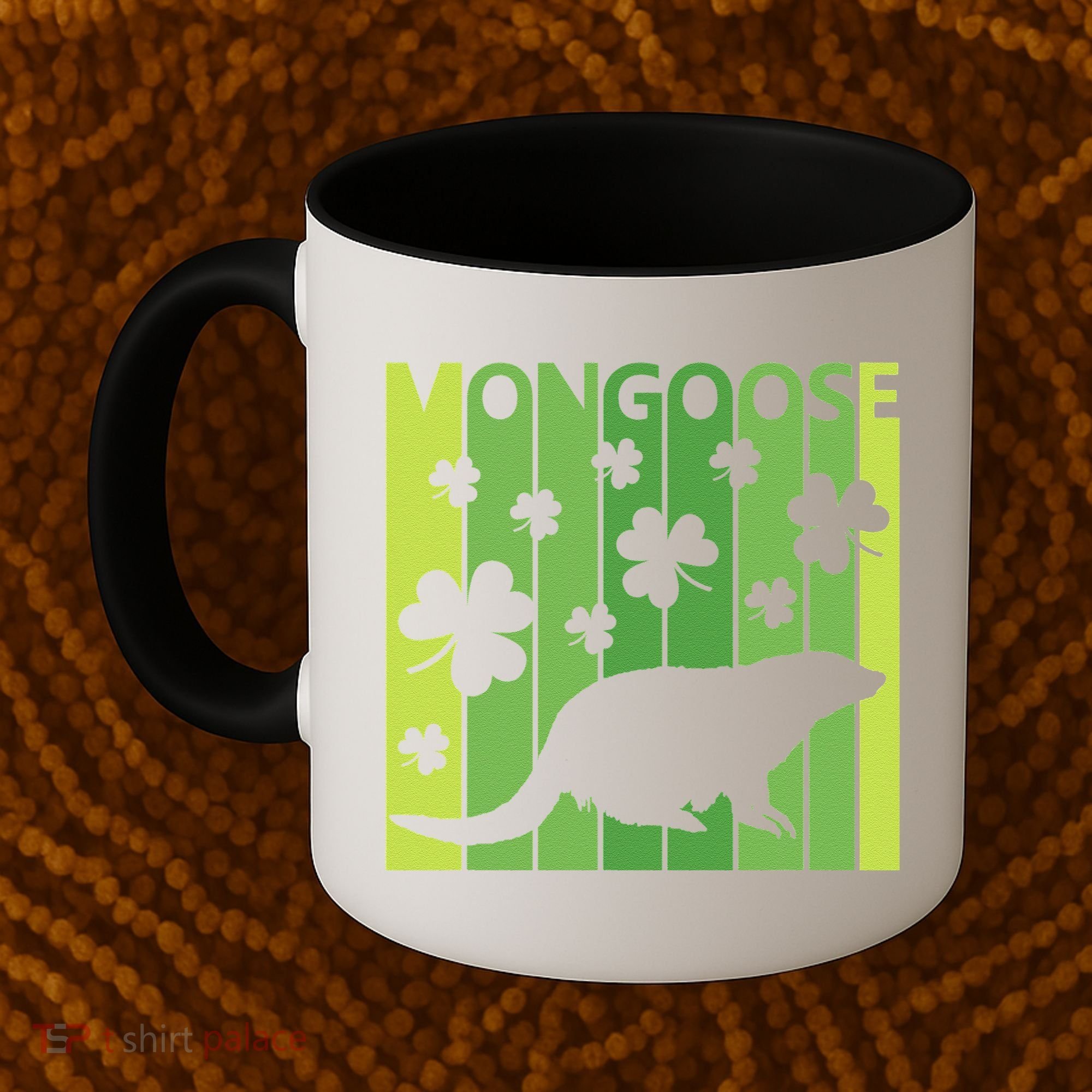Lucky Mongoose Animal St Patrick's Day Irish Gift Coffee Mug