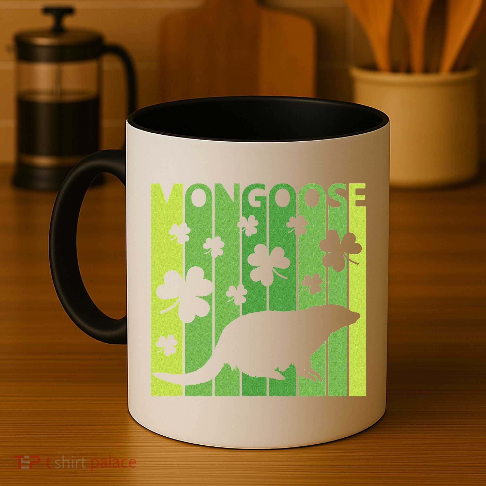 Lucky Mongoose Animal St Patrick's Day Irish Gift Coffee Mug