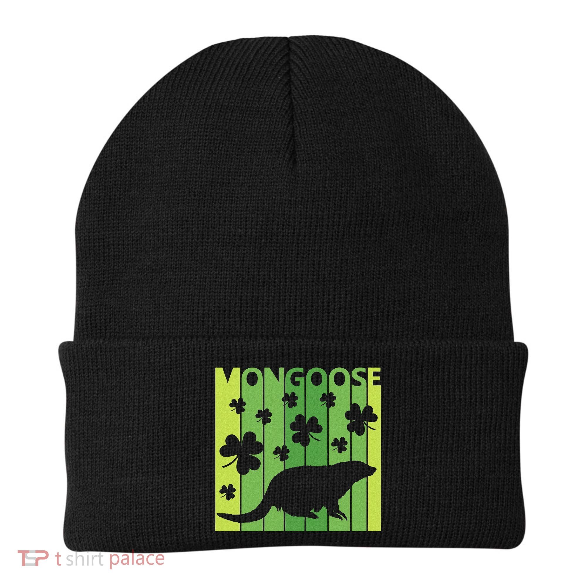 Lucky Mongoose Animal St Patrick's Day Irish Gift Beanie