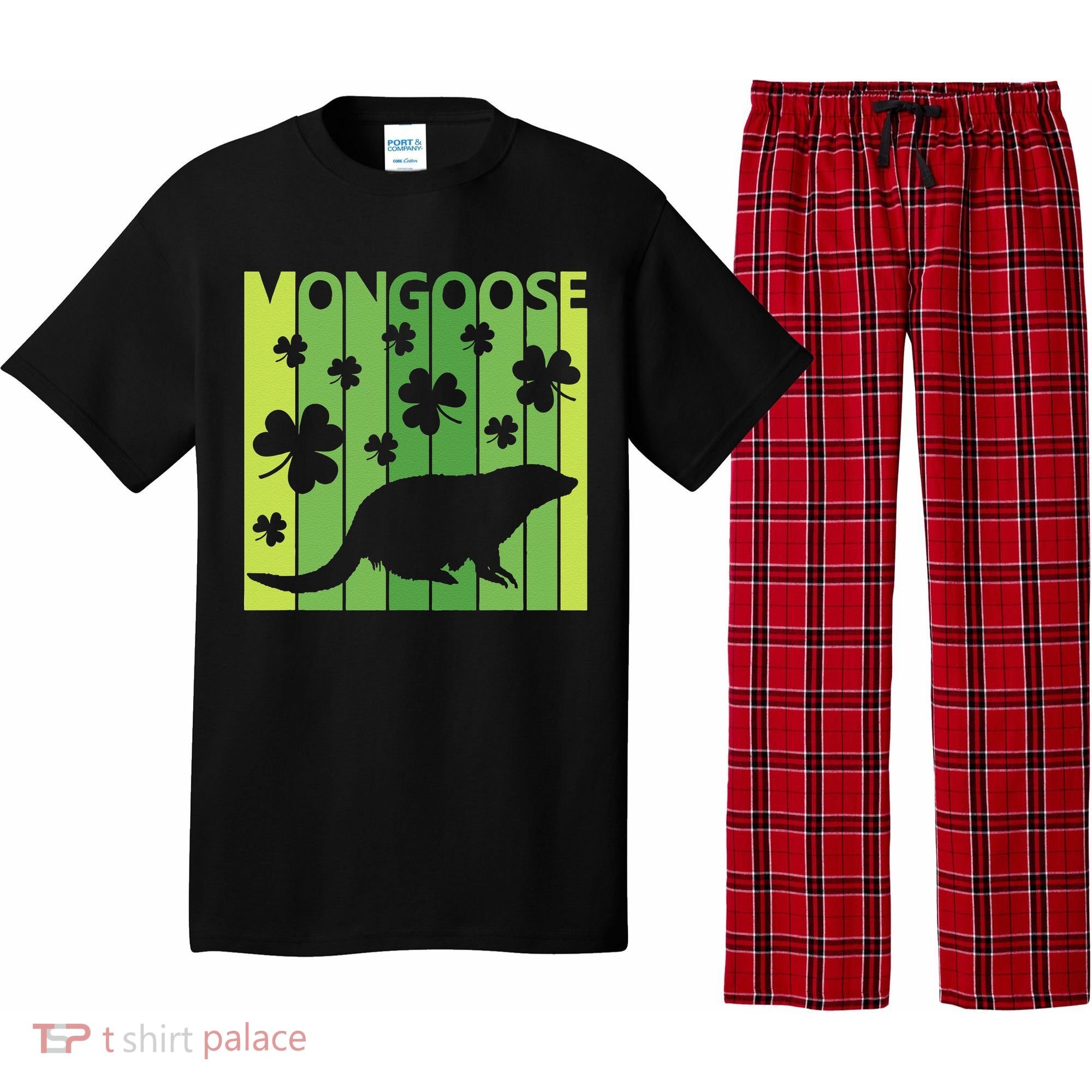 Lucky Mongoose Animal St Patrick's Day Irish Gift Pajama Set