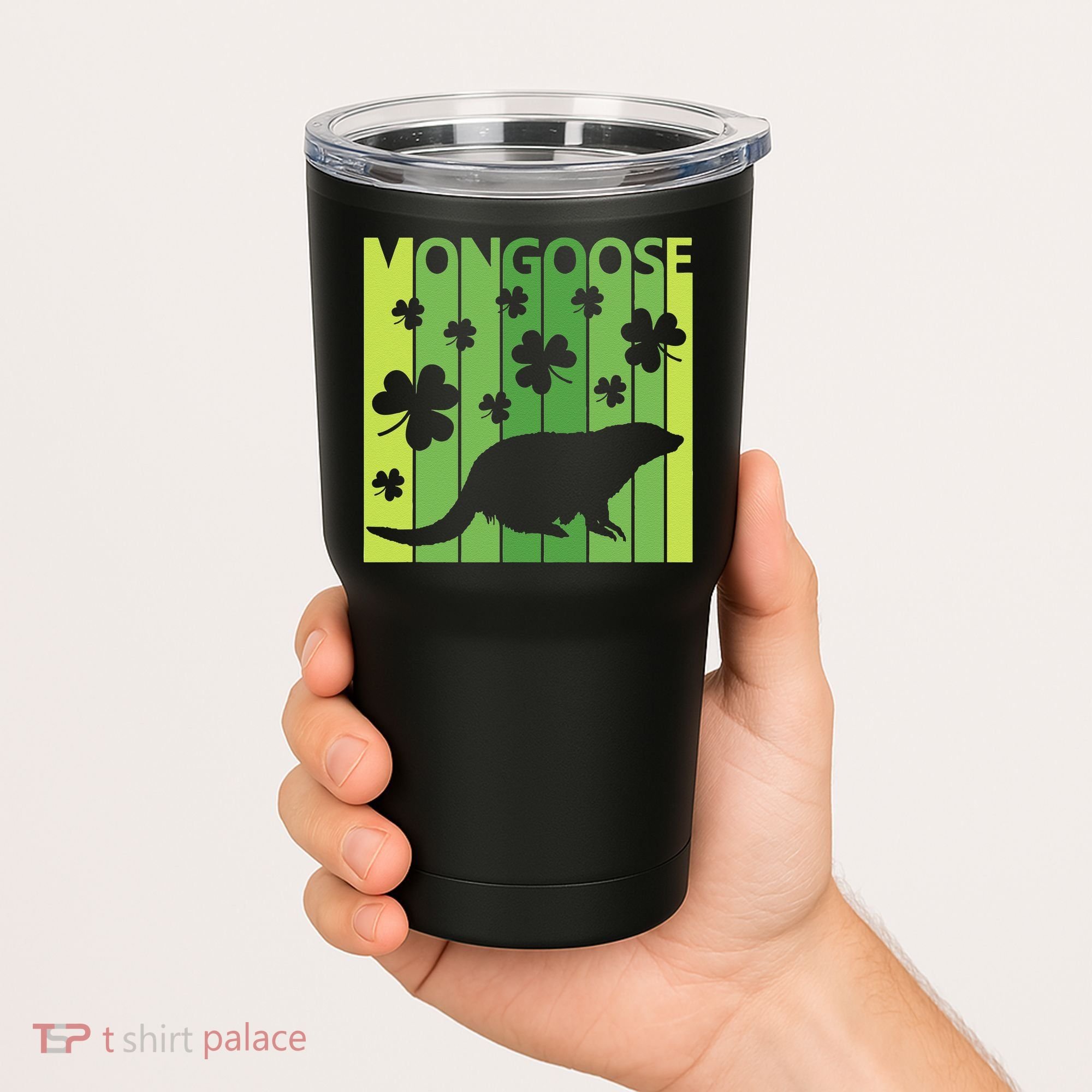Lucky Mongoose Animal St Patrick's Day Irish Gift Tumbler