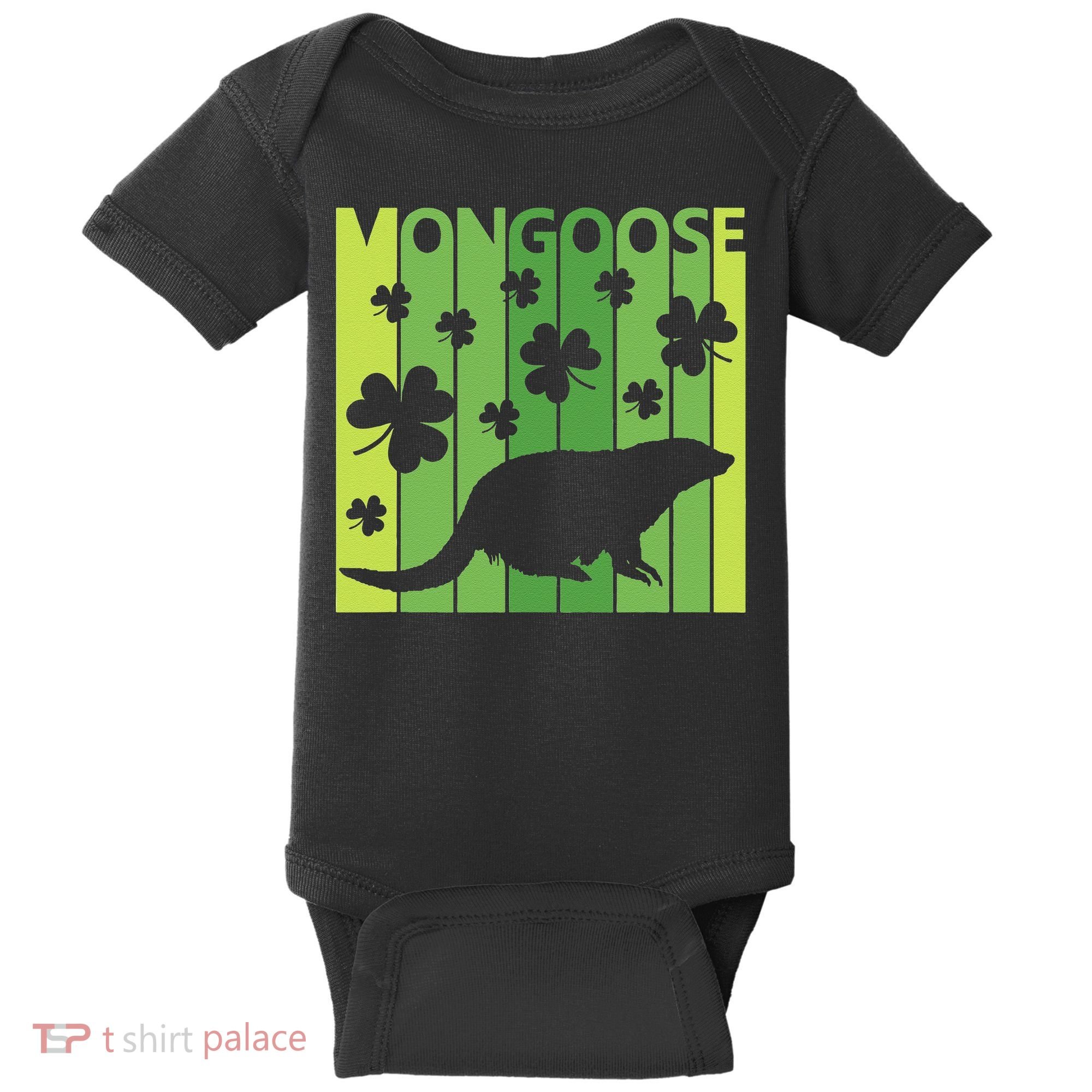 Lucky Mongoose Animal St Patrick's Day Irish Gift Baby Bodysuit