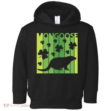 Lucky Mongoose Animal St Patrick's Day Irish Gift Toddler Hoodie