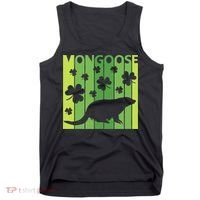 Lucky Mongoose Animal St Patrick's Day Irish Gift Tank Top thumb 0