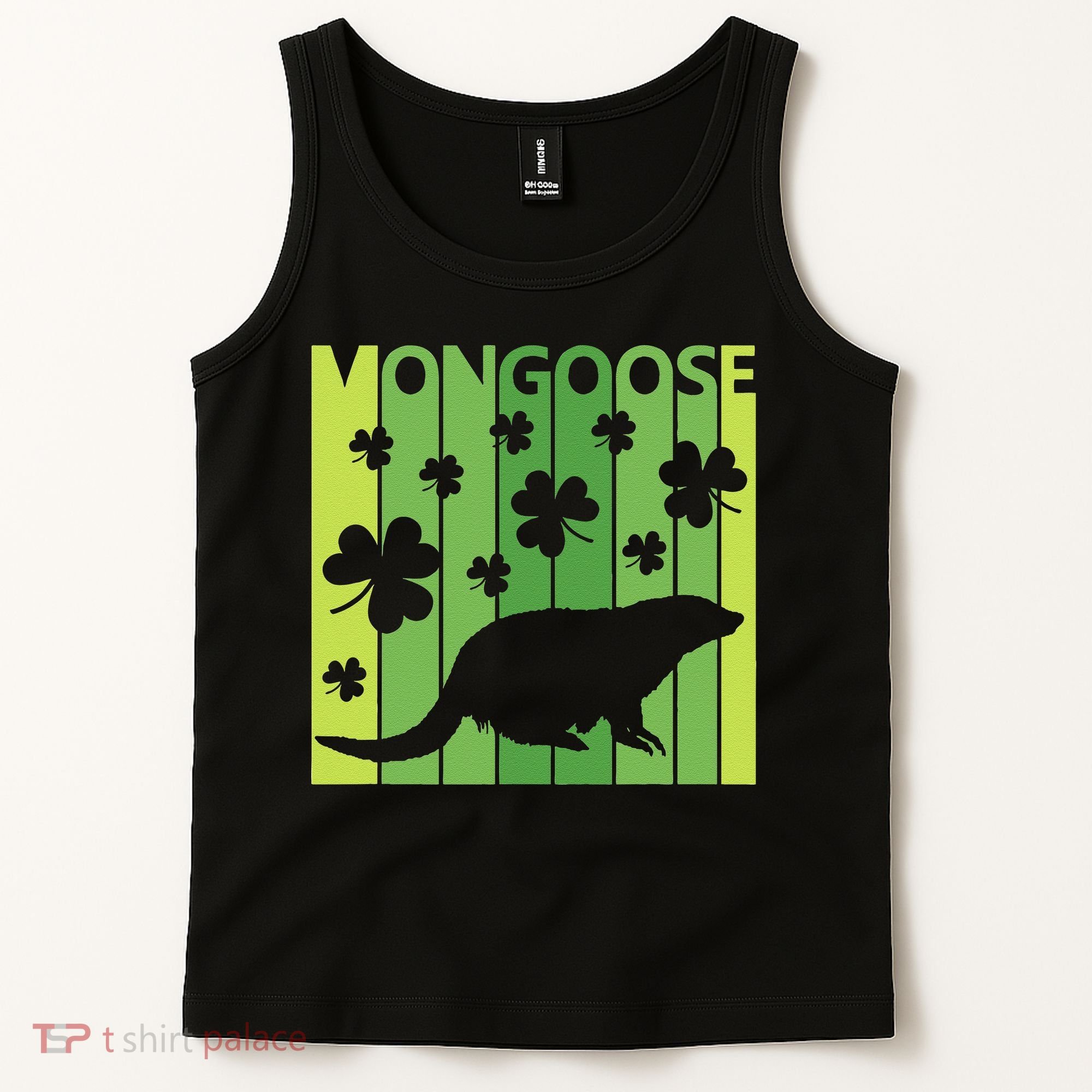 Lucky Mongoose Animal St Patrick's Day Irish Gift Tank Top