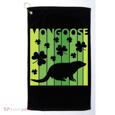 Lucky Mongoose Animal St Patrick's Day Irish Gift Golf Towel