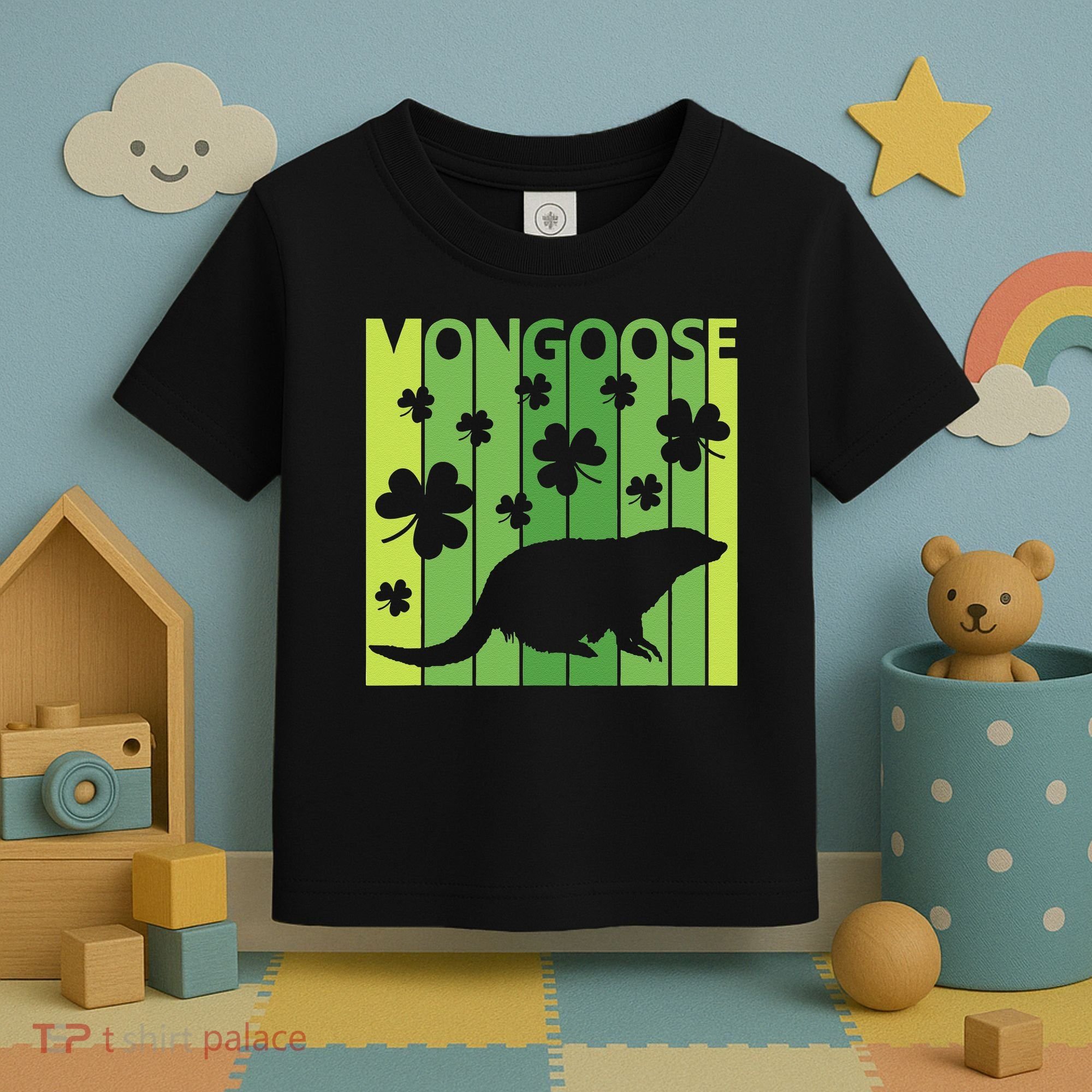 Lucky Mongoose Animal St Patrick's Day Irish Gift Toddler T-Shirt