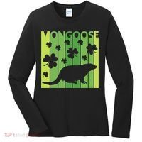 Lucky Mongoose Animal St Patrick's Day Irish Gift Women's Long Sleeve Shirt thumb 0
