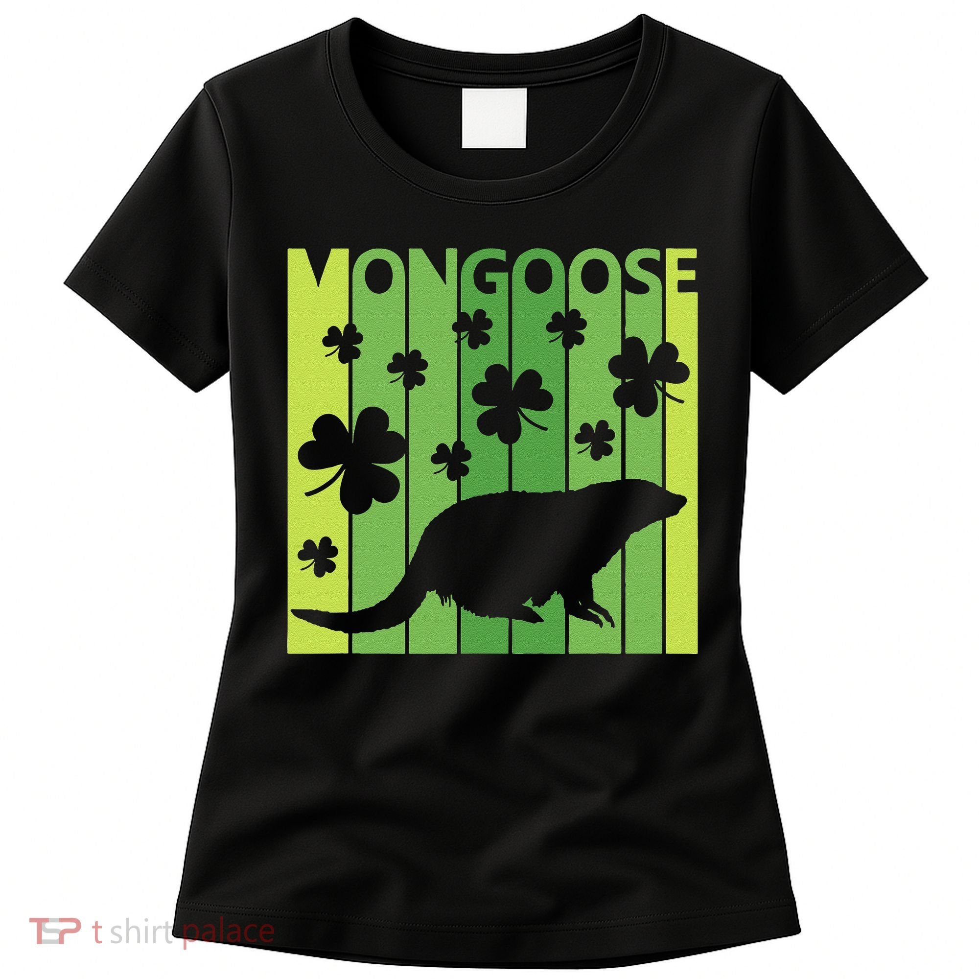 Lucky Mongoose Animal St Patrick's Day Irish Gift Women's T-Shirt