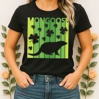 Lucky Mongoose Animal St Patrick's Day Irish Gift Women's T-Shirt thumb 2