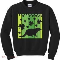 Lucky Mongoose Animal St Patrick's Day Irish Gift Kids Sweatshirt thumb 0