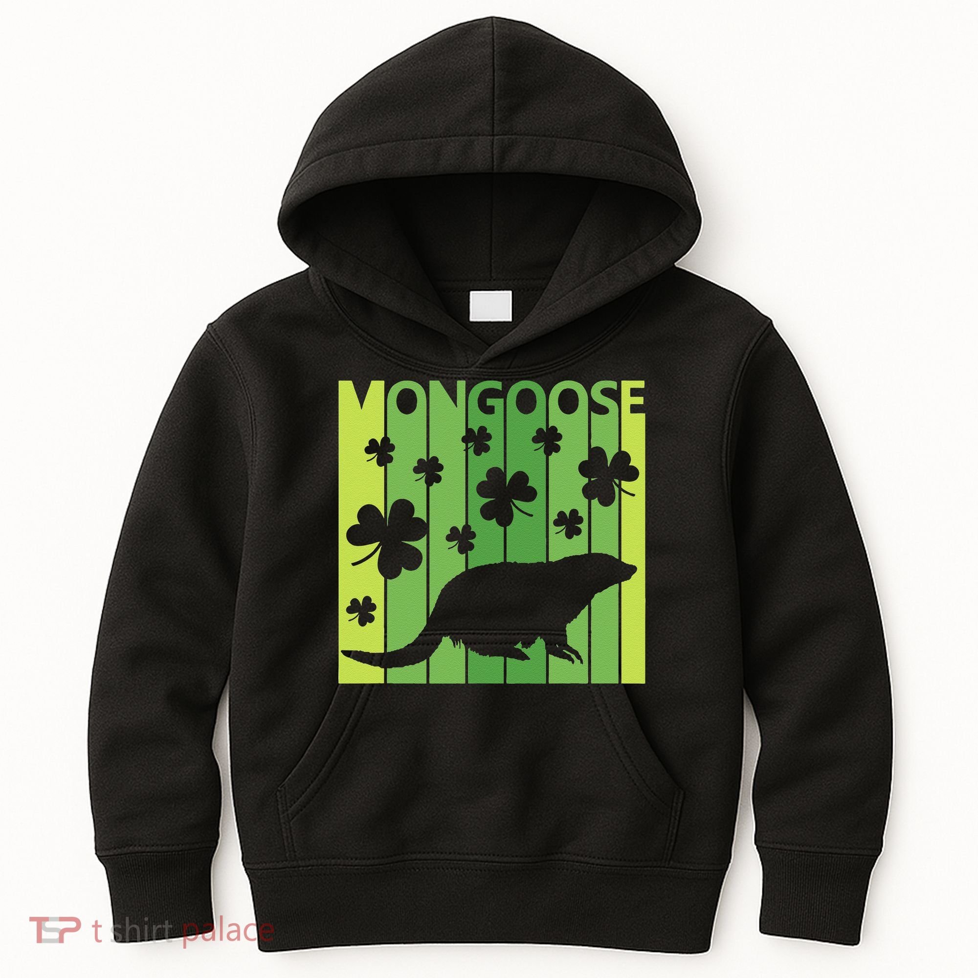 Lucky Mongoose Animal St Patrick's Day Irish Gift Kids Hoodie